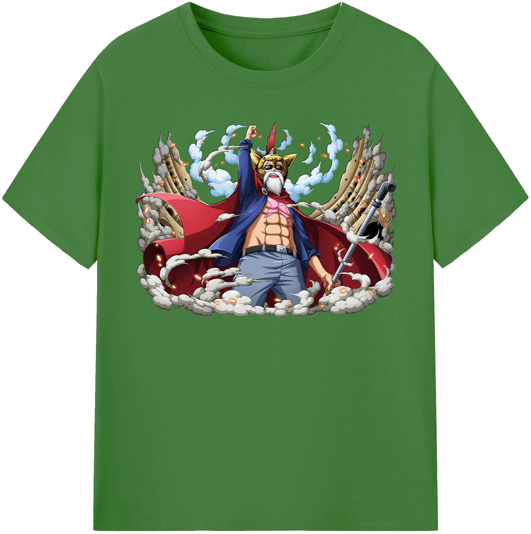 ワンピース モンキー・D・ルフィ ONE PIECE Monkey D. Luffy レディースカジュアルプリントTシャツ（綿100％）